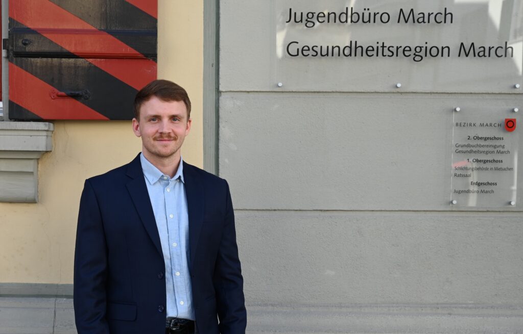 Yannic Knobel, Leiter der Geschäfts- und Anlaufstelle Gesundheitsregion March